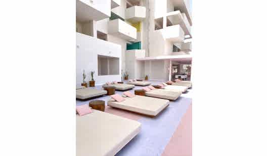 plush74 location scout ibiza streets graphic funky rental pink film photo event pink hotel pool car18