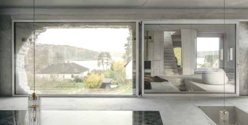 berlin location concrete brutalismus villa house plush74 2