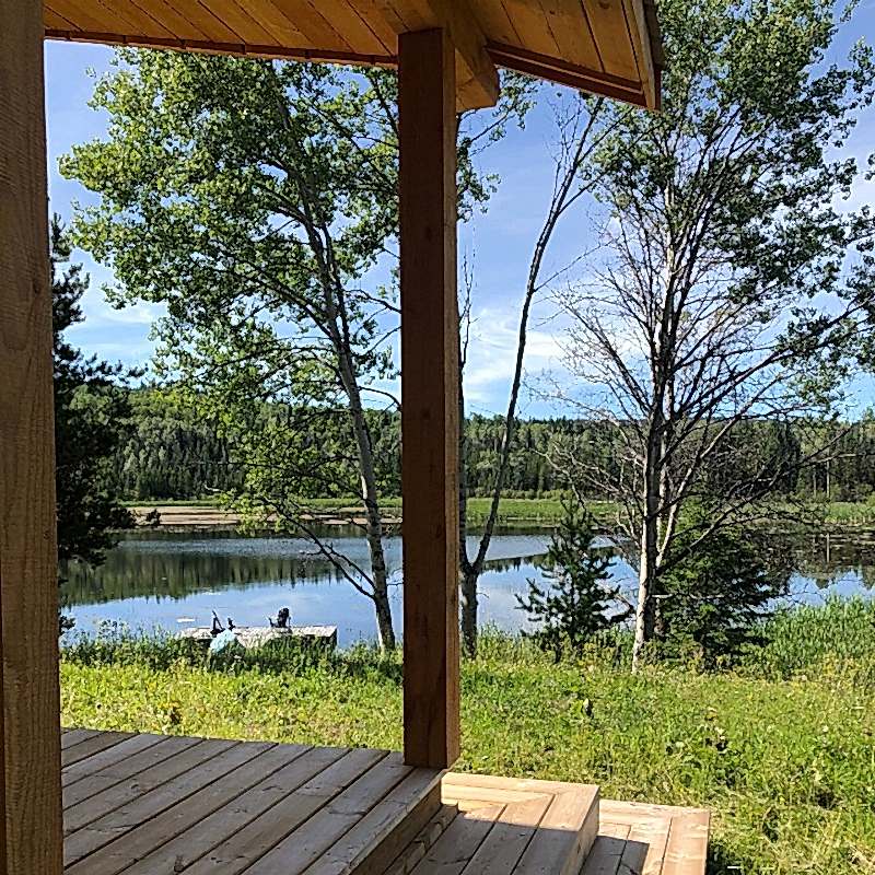 plush74 serene lakefront solar cabins retreat 20